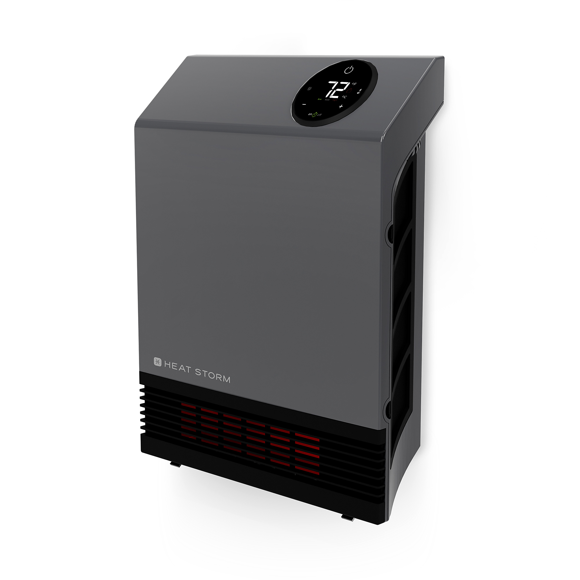 HeatStorm, HEAT STORM WALL HEATER, GRAY, Heat Type Forced Air, Heat Output 3400 Btu/hour, Heating Capability 500 ft², Model# A-1000-WXG